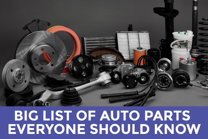 Big List of Auto Parts Everyone Should Know - Featured Image